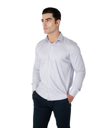 CAMISA MANGA LONGA SLIM FIT ALGODÃO EGÍPCIO