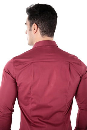 CAMISA MANGA LONGA SUPER SLIM BÁSICA COM ELASTANO