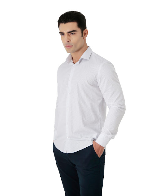CAMISA MANGA LONGA SLIM FIT ALGODÃO EGÍPCIO