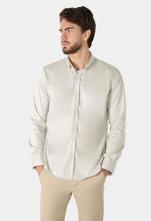 CAMISA MANGA LONGA SLIM FIT OXFORD MODAL BUTTON DOWN