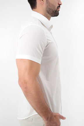 CAMISA MANGA CURTA  SLIM FIT BÁSICA