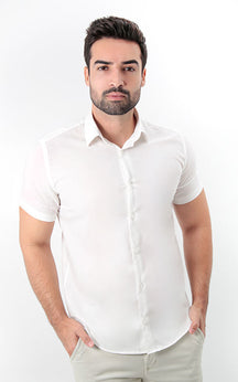 CAMISA MANGA CURTA  SLIM FIT BÁSICA