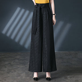 Calças Pantalona Rafaella™ com Cinto em Laço / Conforto e Estilo Sofisticado para Todos os Dias!