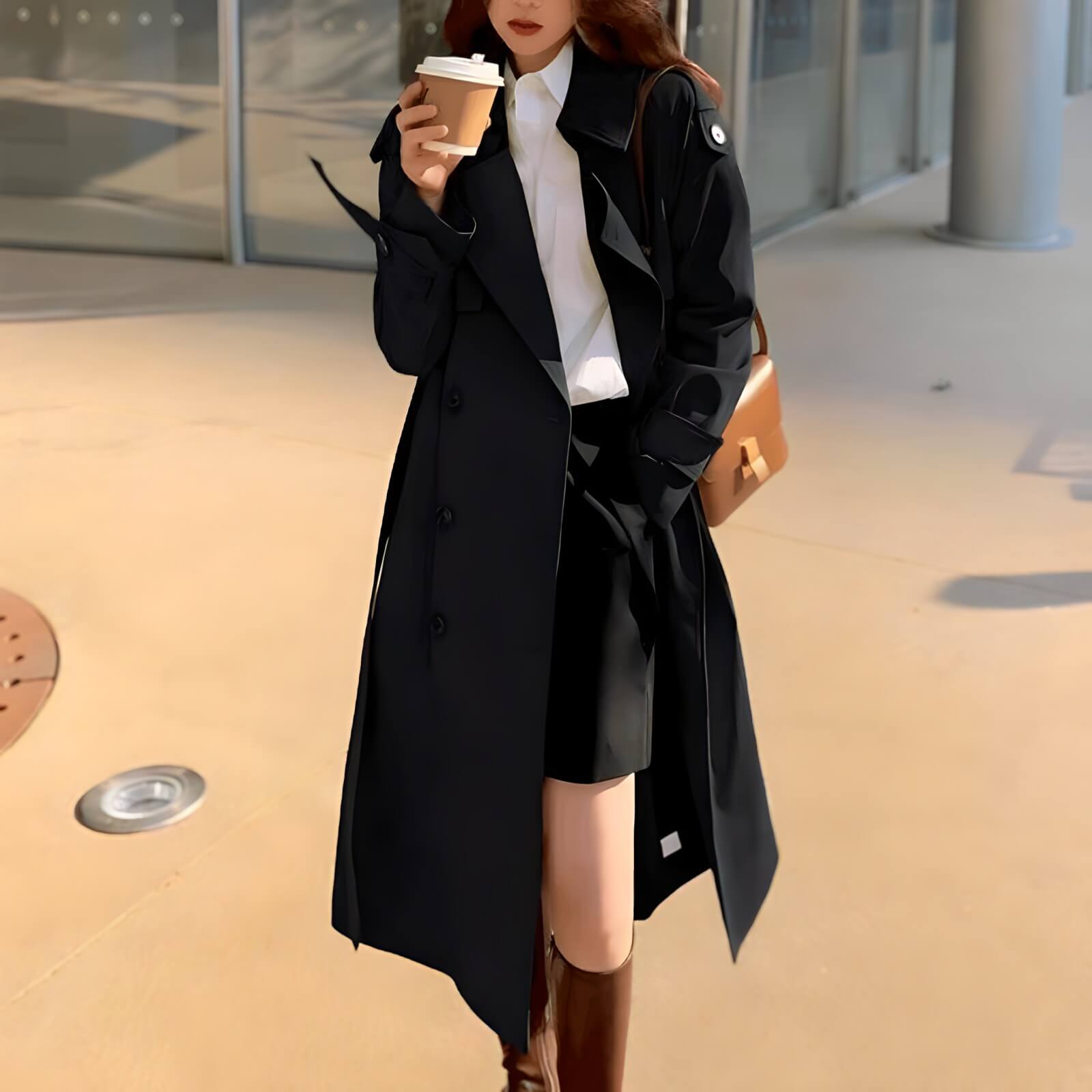 Casaco Longo Feminino Trech Coír