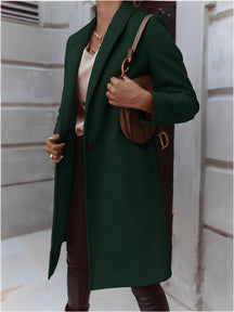 Casaco Feminino Alongado de Lã Batida Calais