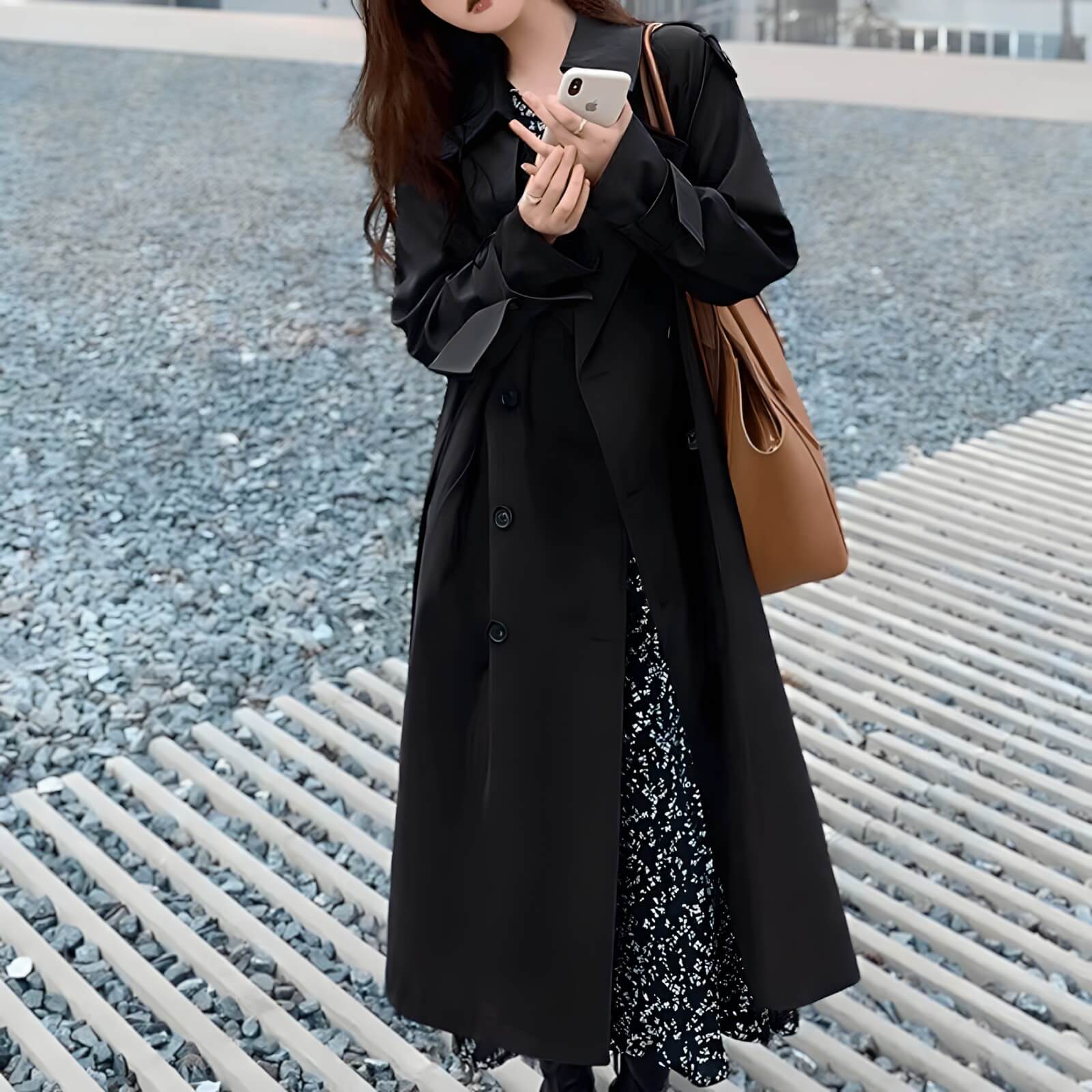 Casaco Longo Feminino Trech Coír