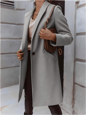 Casaco Feminino Alongado de Lã Batida Calais