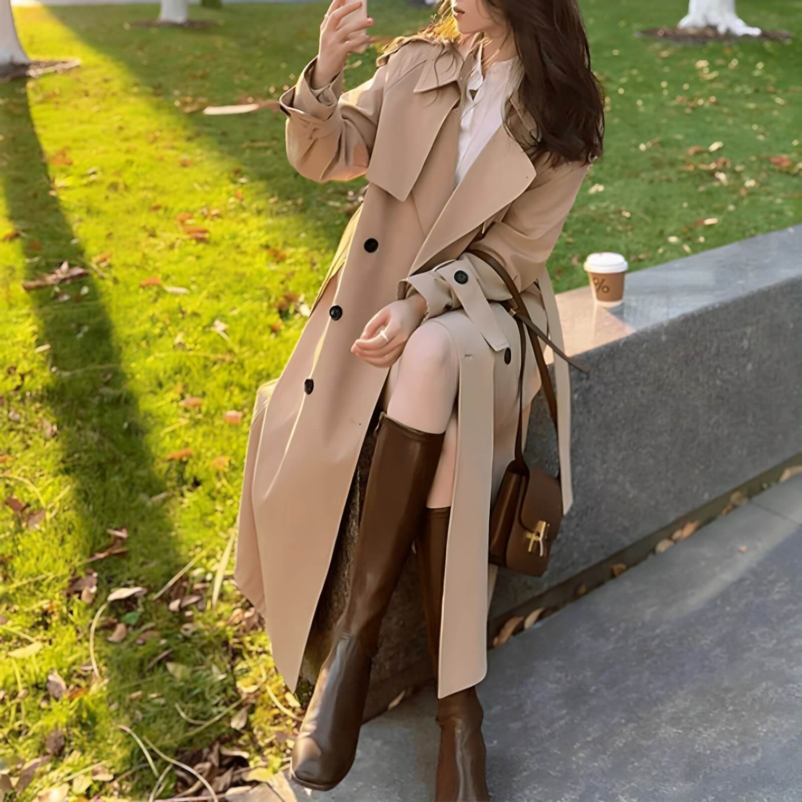 Casaco Longo Feminino Trech Coír