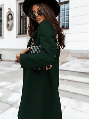 Casaco Feminino Alongado de Lã Batida Calais