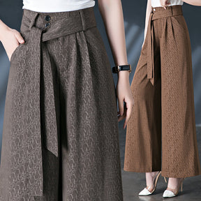 Calças Pantalona Rafaella™ com Cinto em Laço / Conforto e Estilo Sofisticado para Todos os Dias!