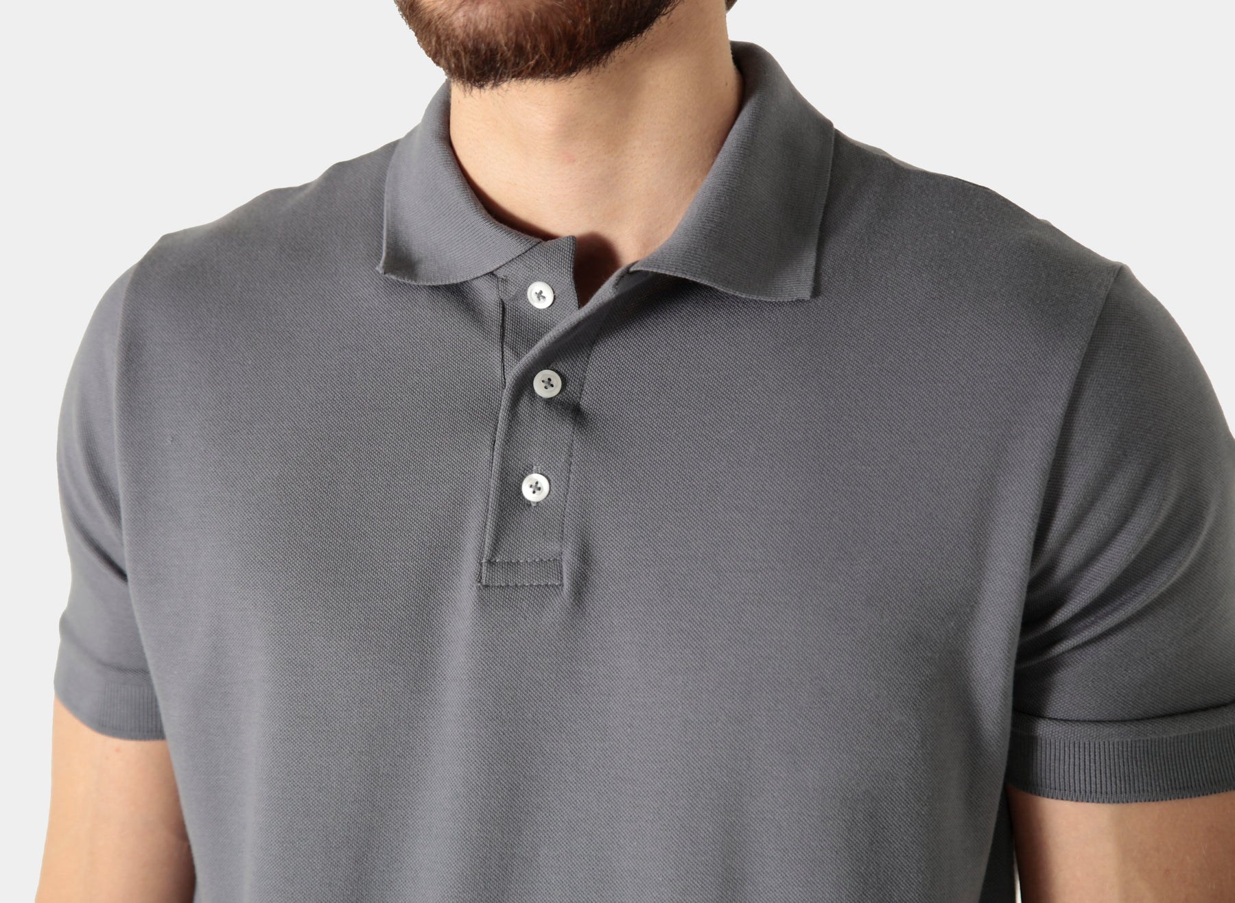 POLO PIQUET PIMA COM ELASTANO LISA