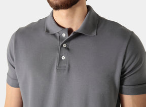 POLO PIQUET PIMA COM ELASTANO LISA