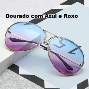 Óculos de Sol Aviador Oversized