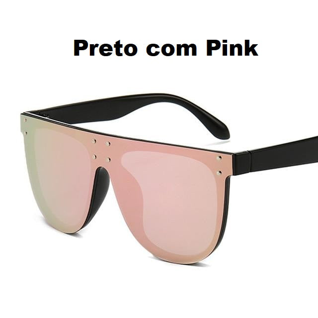 Óculos de Sol Quadrado Espelhado Tina