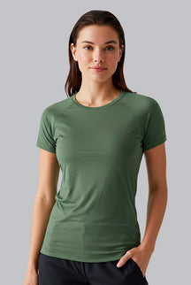 CAMISETA FEMININA FITNESS DRY POLIAMIDA